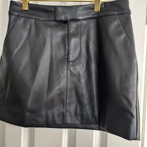 a new day Black Faux Leather Mini Skirt